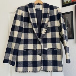 Vintage Pendleton Virgin Wool Buffalo Plaid Blazer. Size:10. Excellent condition